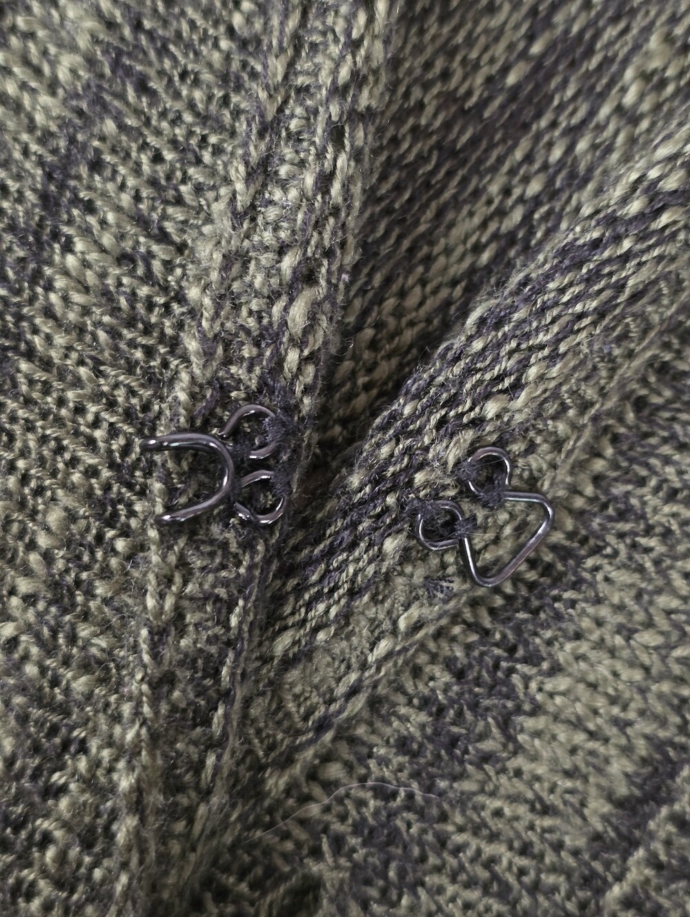Forest Dark Green Open Knit Duster Cardigan Bell Sleeve XL Fairy Boho  Earthy - Picture 10 of 12